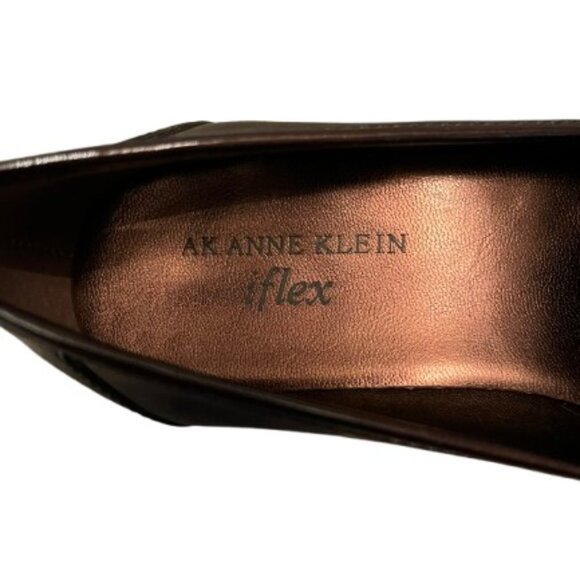 NWT AK Anne Klein iFlex Aklina Brown Patent Leather Loafer Women's - Size 6 - Picture 8 of 8